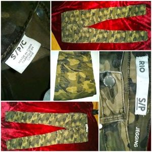 Rio Camouflage Jeggings Jean Pants